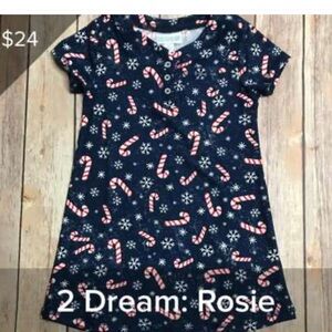 LuLaRoe Kids Dream Rosie Gown, Girls Size 2